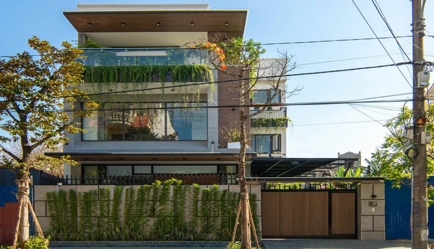 Biệt thự hiện đại 3 tầng tưởng nóng nhưng lại mát rượi tại Hải Phòng