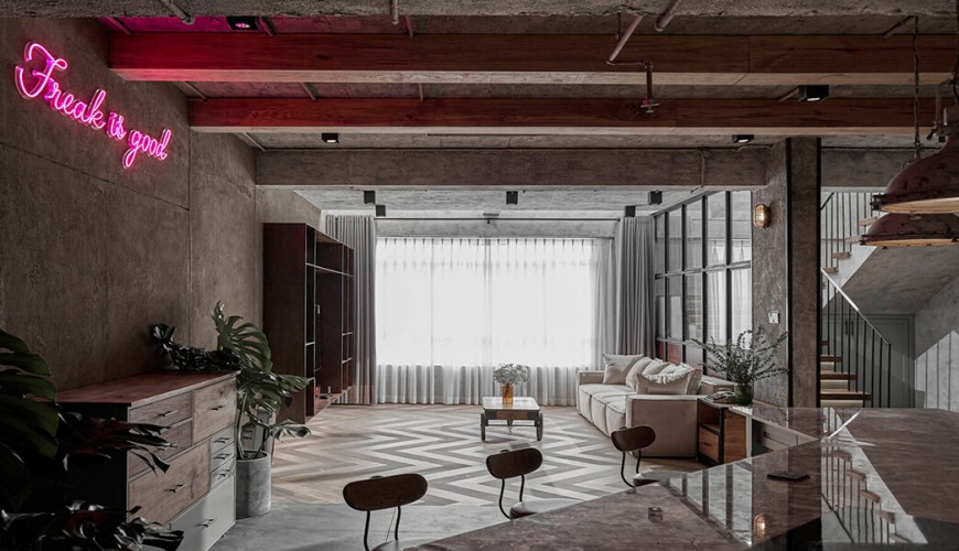 Căn hộ penthouse 3 tầng thiết kế theo phong cách công nghiệp & đơn giá xây dựng tphcm