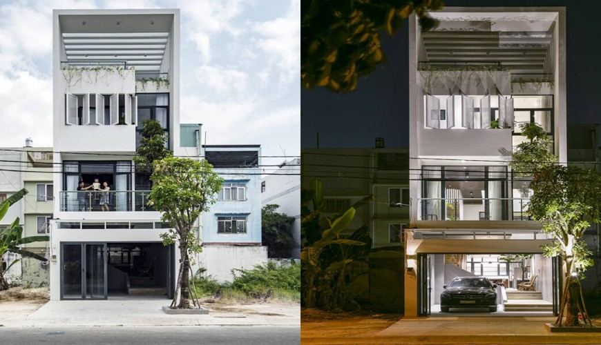 Mặt tiền nhà phố 5m với thiết kế không gian kết nối con người với nhau và với thiên nhiên