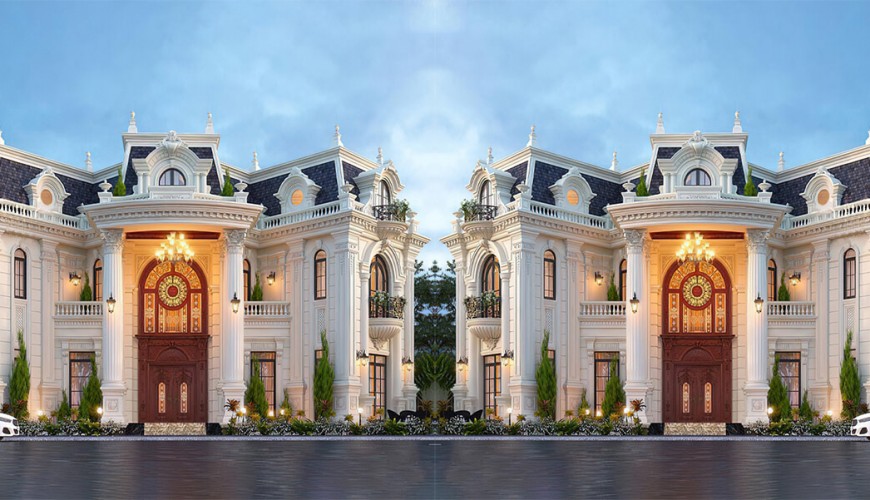 Top 10 biệt thự tân cổ điển kiểu Pháp được yêu thích nhất hiện nay