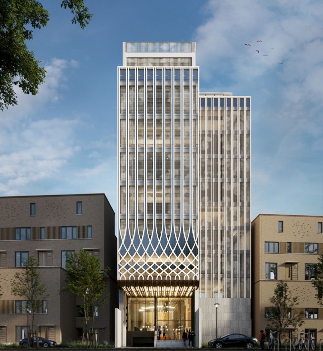 Mẫu Thiết Kế Toà Nhà Văn Phòng Hiện Đại - Trần Thị Trọng