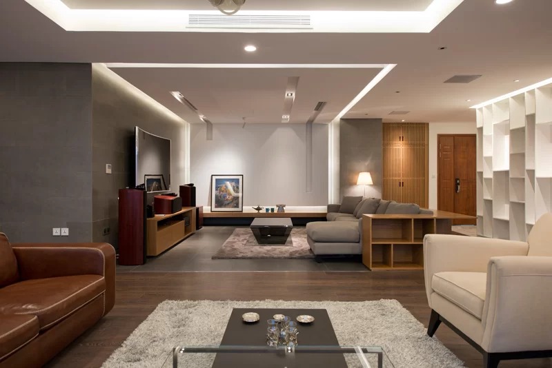 Gộp 2 căn hộ thành nơi ở sang trọng 250 m2 ở Hà Nội
