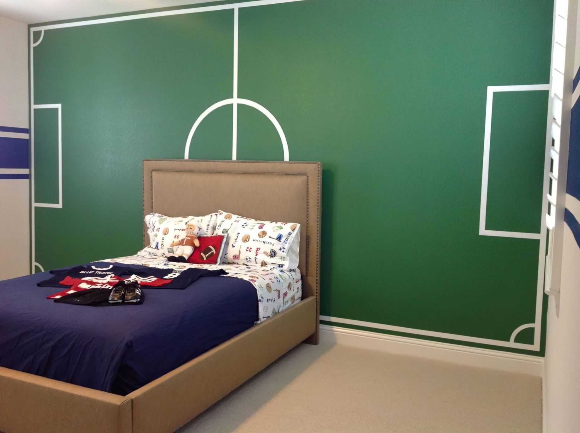 Những căn phòng cho bé yêu bóng đá