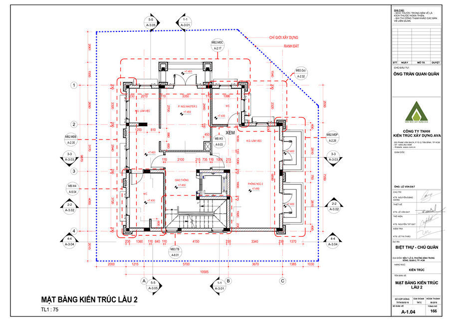 Thiết kế kiến trúc Biệt thự chú Quân (Quận 2)