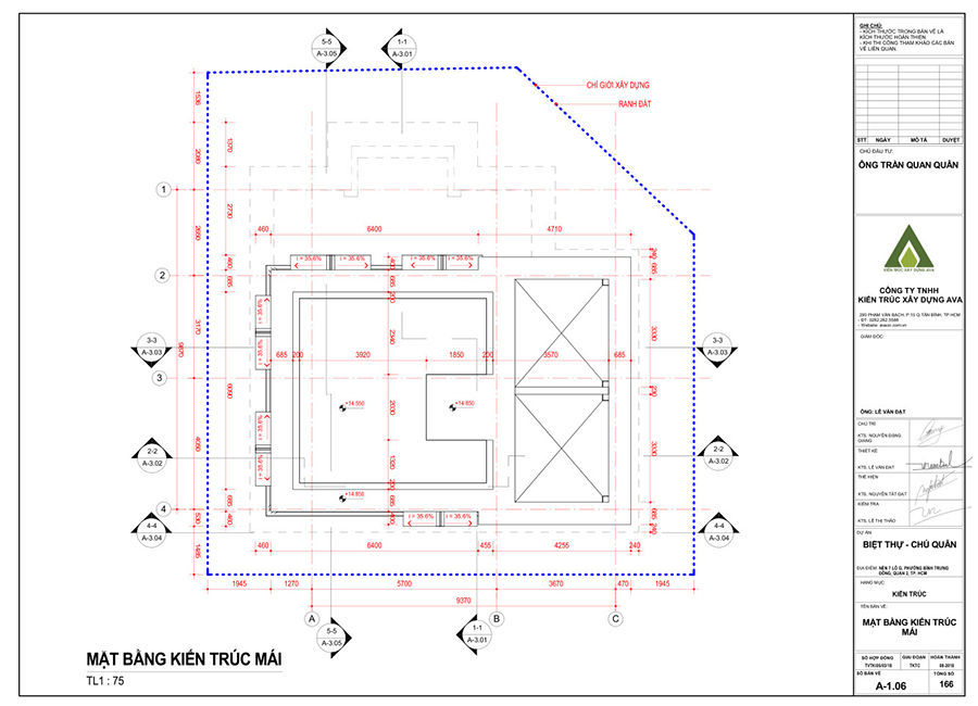 Thiết kế kiến trúc Biệt thự chú Quân (Quận 2)