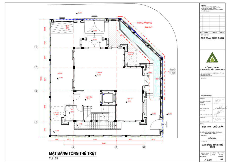 Thiết kế kiến trúc Biệt thự chú Quân (Quận 2)