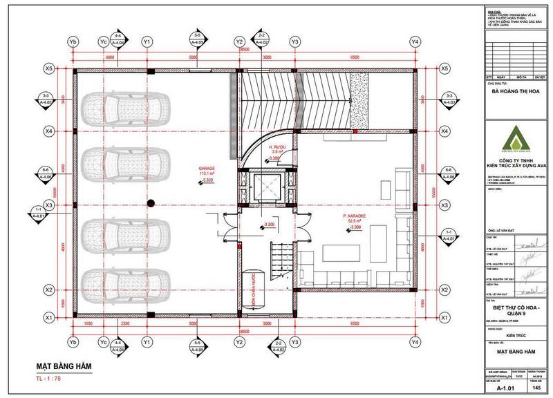 Thiết kế kiến trúc Biệt thự nhà cô Hoa