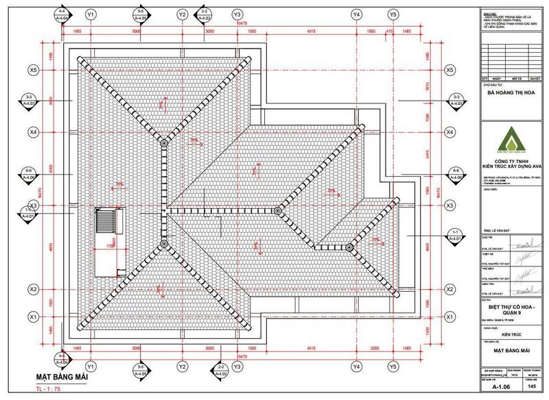 Thiết kế kiến trúc Biệt thự nhà cô Hoa