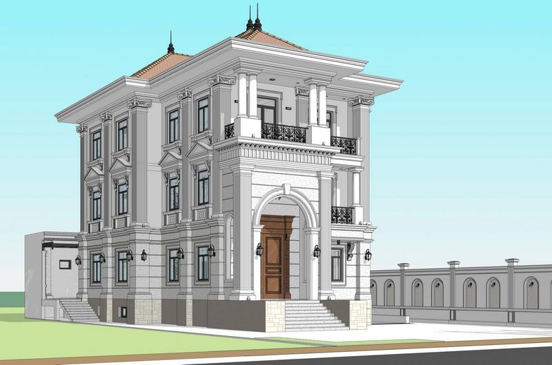 Thiết kế kiến trúc Biệt thự nhà cô Hoa