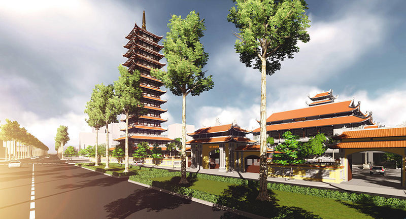 Thiết kế kiến trúc, kết cấu Chùa Việt Nam Quốc Tự (Quận 10)