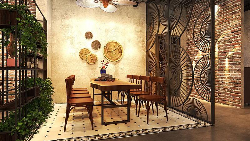 Thiết kế nội thất Nhà Hàng Chay - CAFE ZEN (Âu Cơ - Tân Bình)